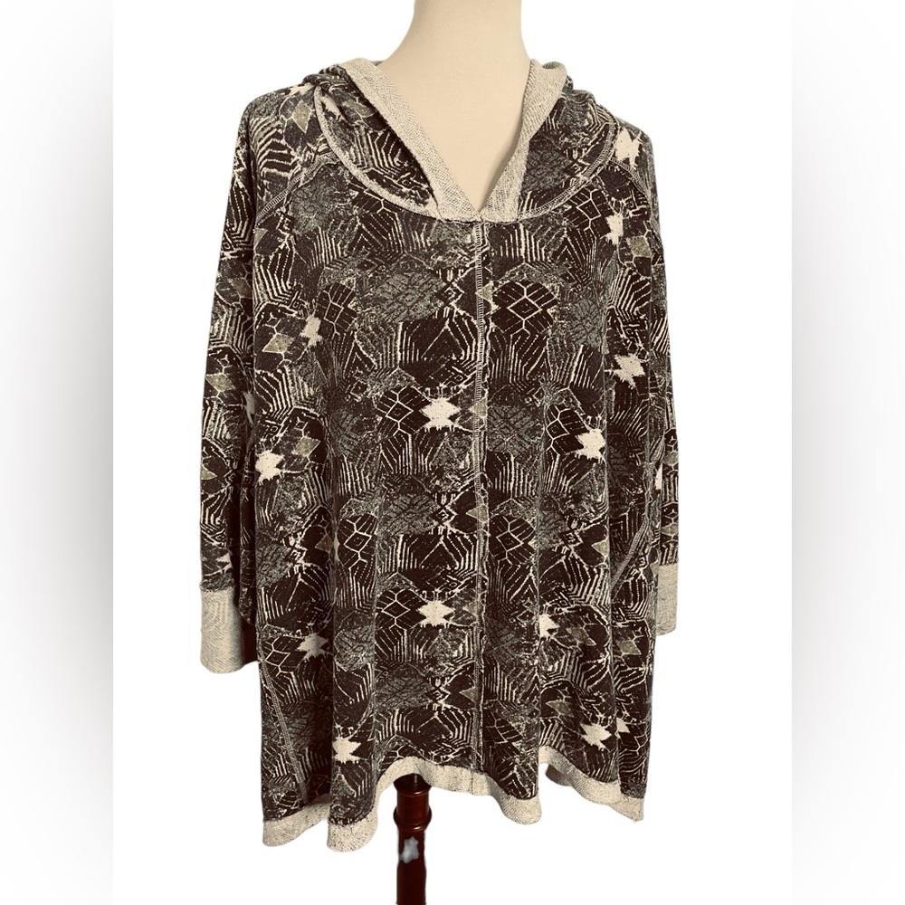 Free People Poncho with Hood Sz M
